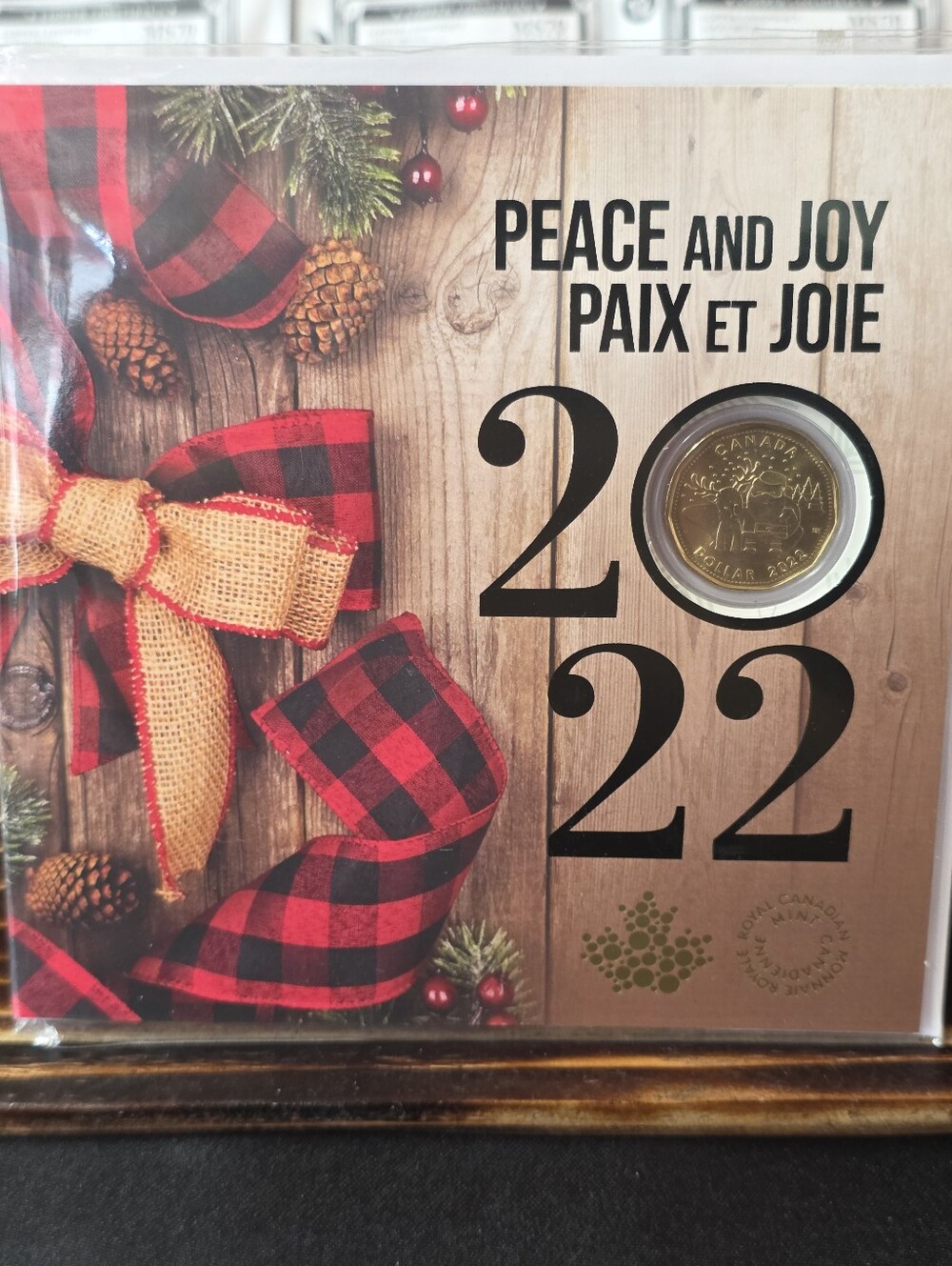 2022 Royal Canadian Mint Peace & Joy Mailable Holiday Coin Card Set